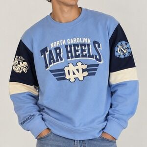 Mitchell & Ness North Carolina Tar Heels College UNC All Over Crew 3.0 XL
